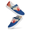 Men’s argyle lace-up canvas shoes