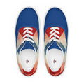 Men’s argyle lace-up canvas shoes