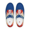 Men’s argyle lace-up canvas shoes