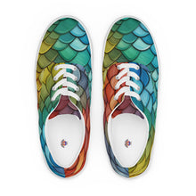  Dragon Scales Men’s lace-up canvas shoes