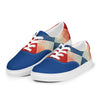 Men’s argyle lace-up canvas shoes