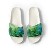 Blue Green Paint Swirl Men’s slides