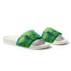 Blue Green Paint Swirl Men’s slides