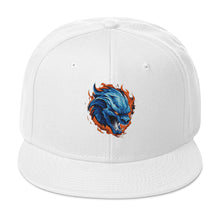  Blue Fire Dragon Snapback Hat