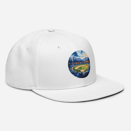 Mountain Ballpark Snapback Hat
