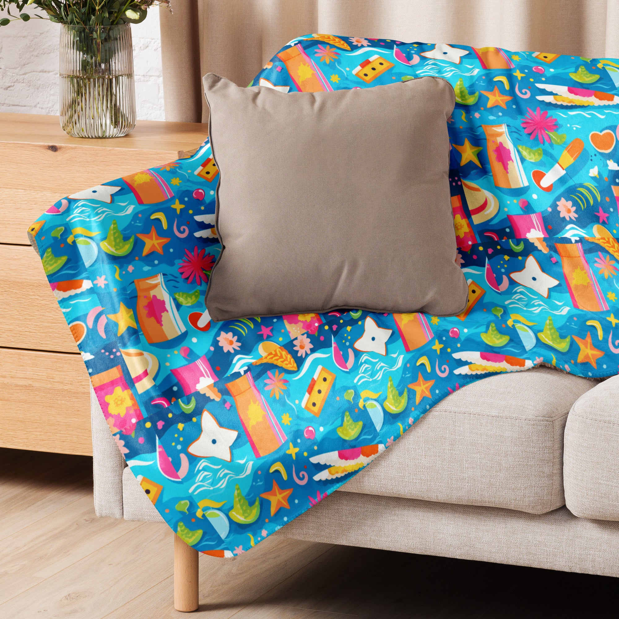 Let's Splash sherpa blanket