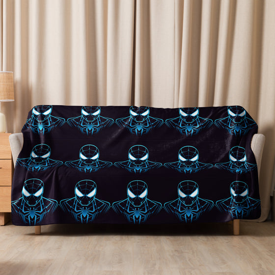 Dark Spidey sherpa blanket