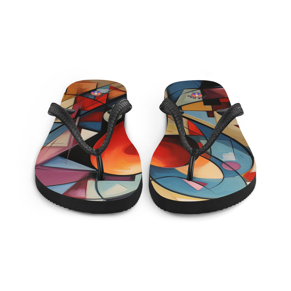 Abstract Love Flip-Flops