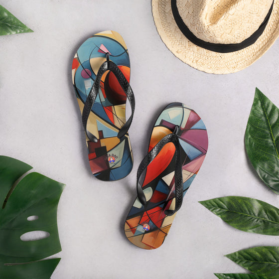 Abstract Love Flip-Flops