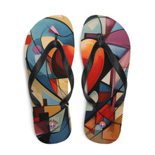  Abstract Love Flip-Flops