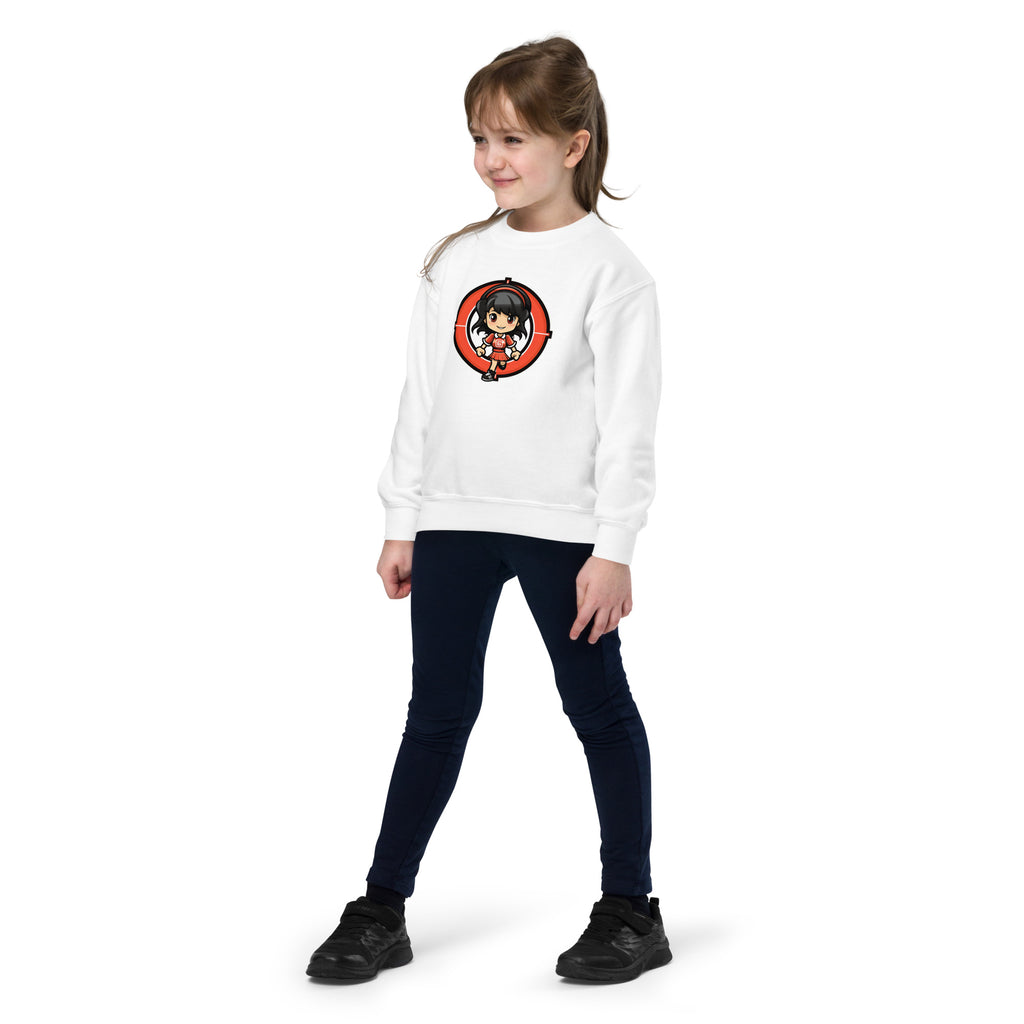 8-Bit Cheer Youth Sweatshirt | Retro Gaming Apparel for Kids | Geeky Gamer Gift
