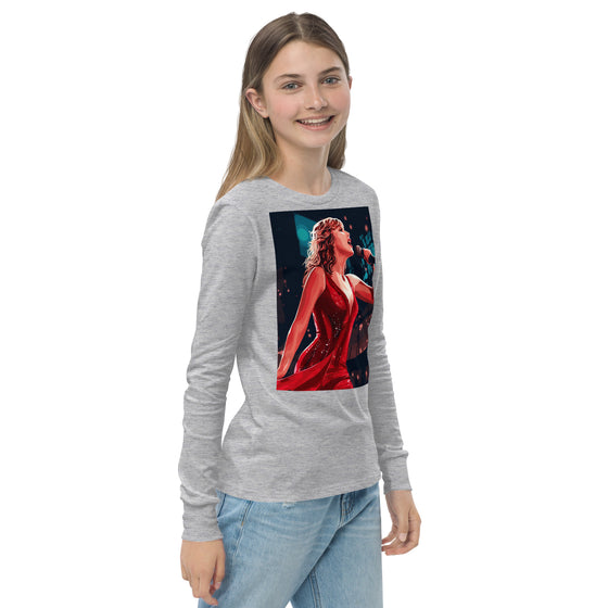 Taylor Swift fan art youth long sleeve tee